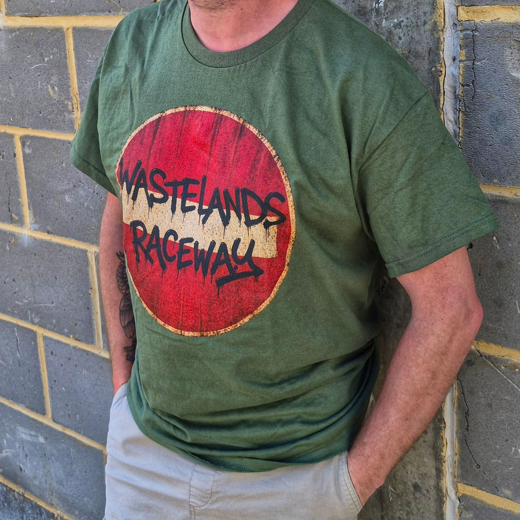 Wastelands Raceway - Distressed Sign T-Shirt