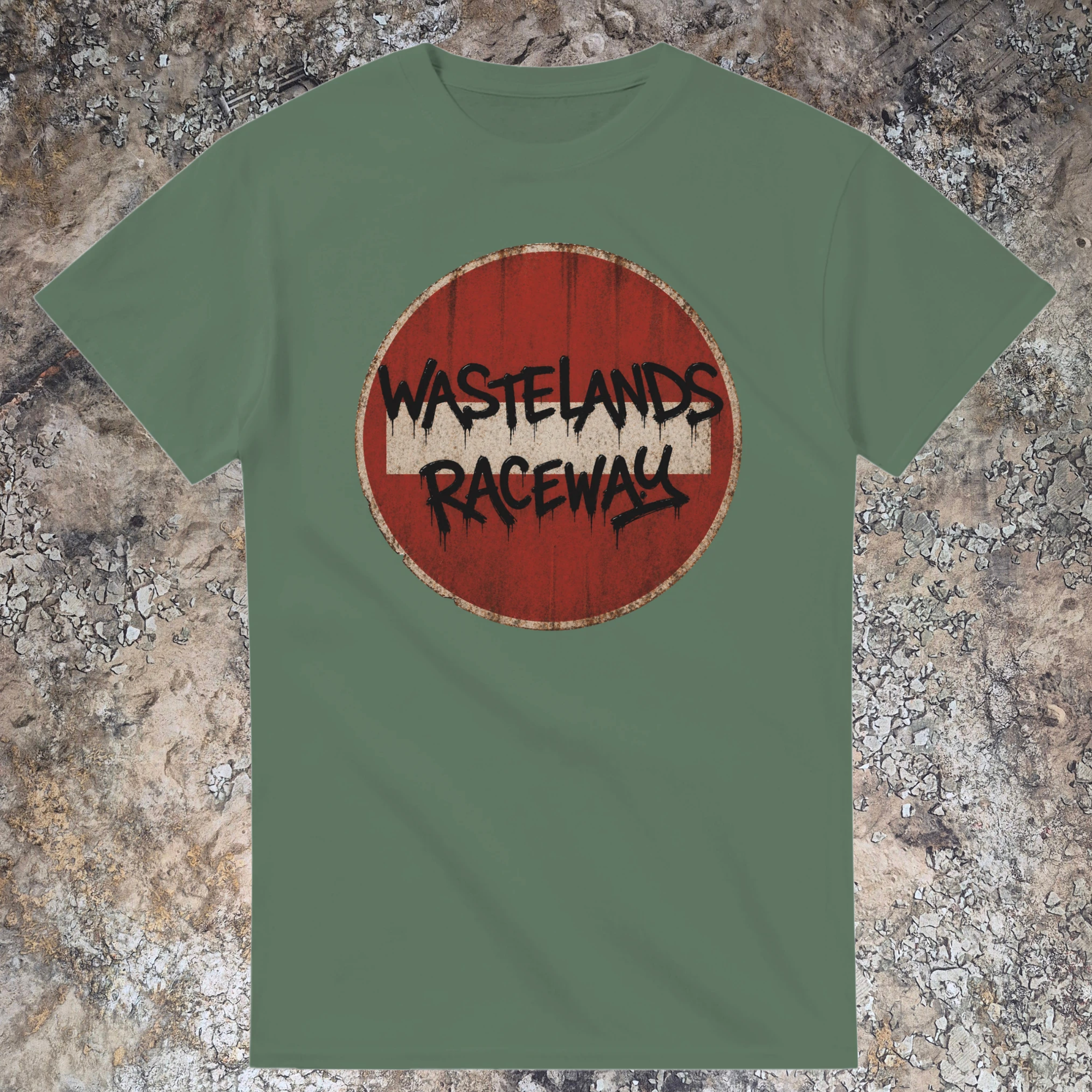 Wastelands Raceway - Distressed Sign T-Shirt