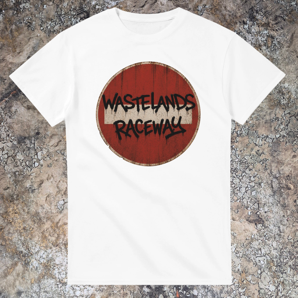 Wastelands Raceway - Distressed Sign T-Shirt