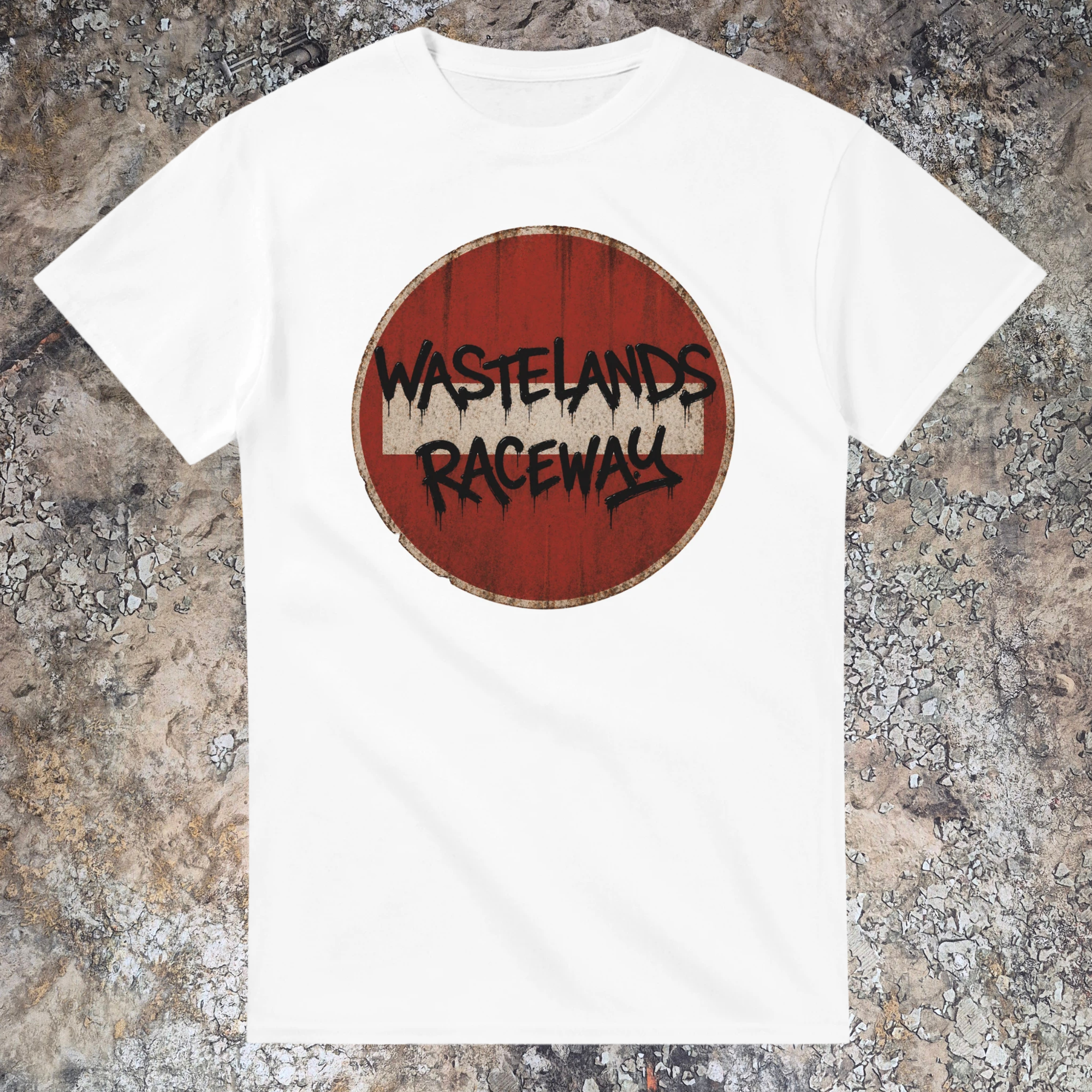 Wastelands Raceway - Distressed Sign T-Shirt