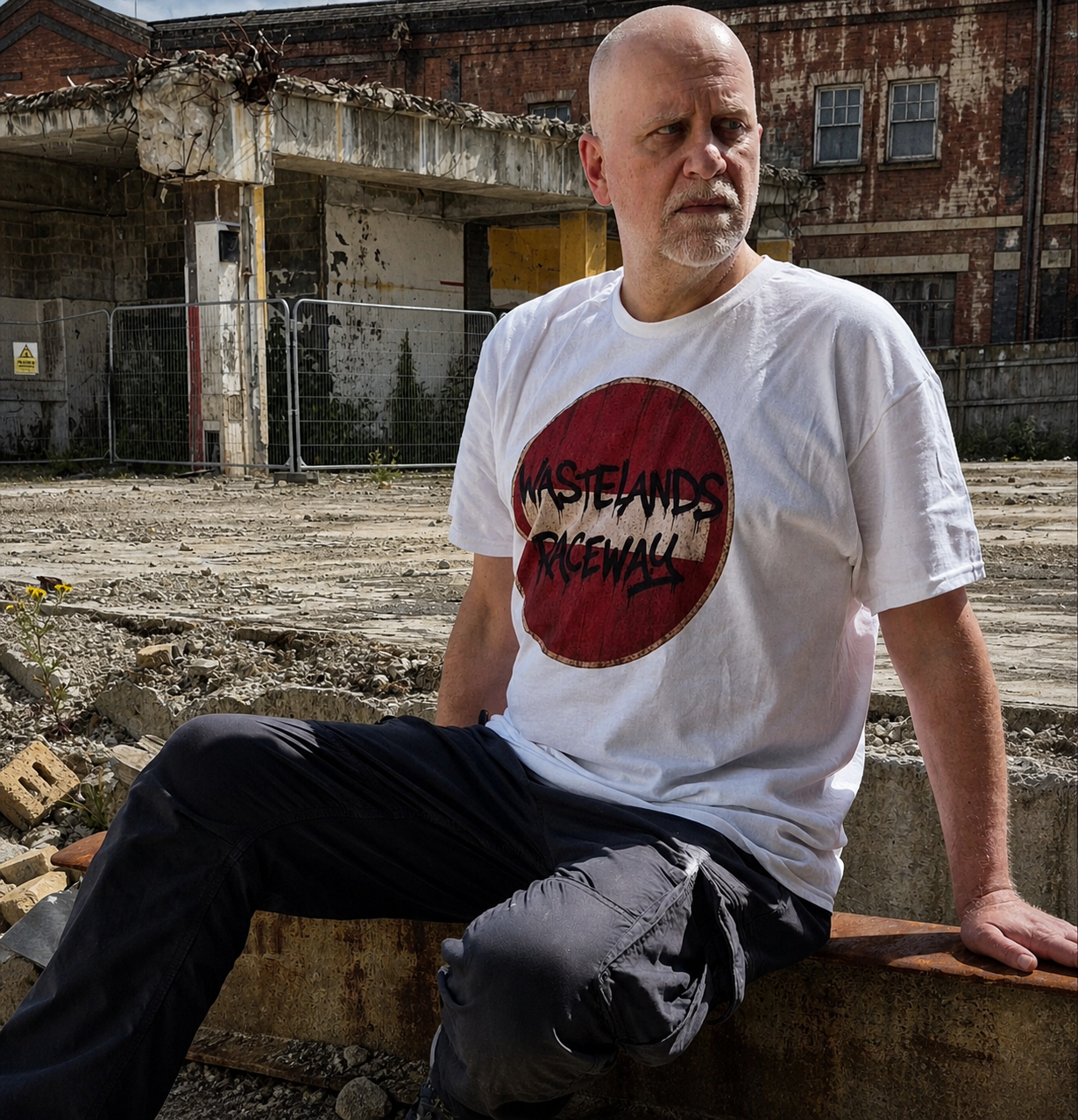 Wastelands Raceway - Distressed Sign T-Shirt